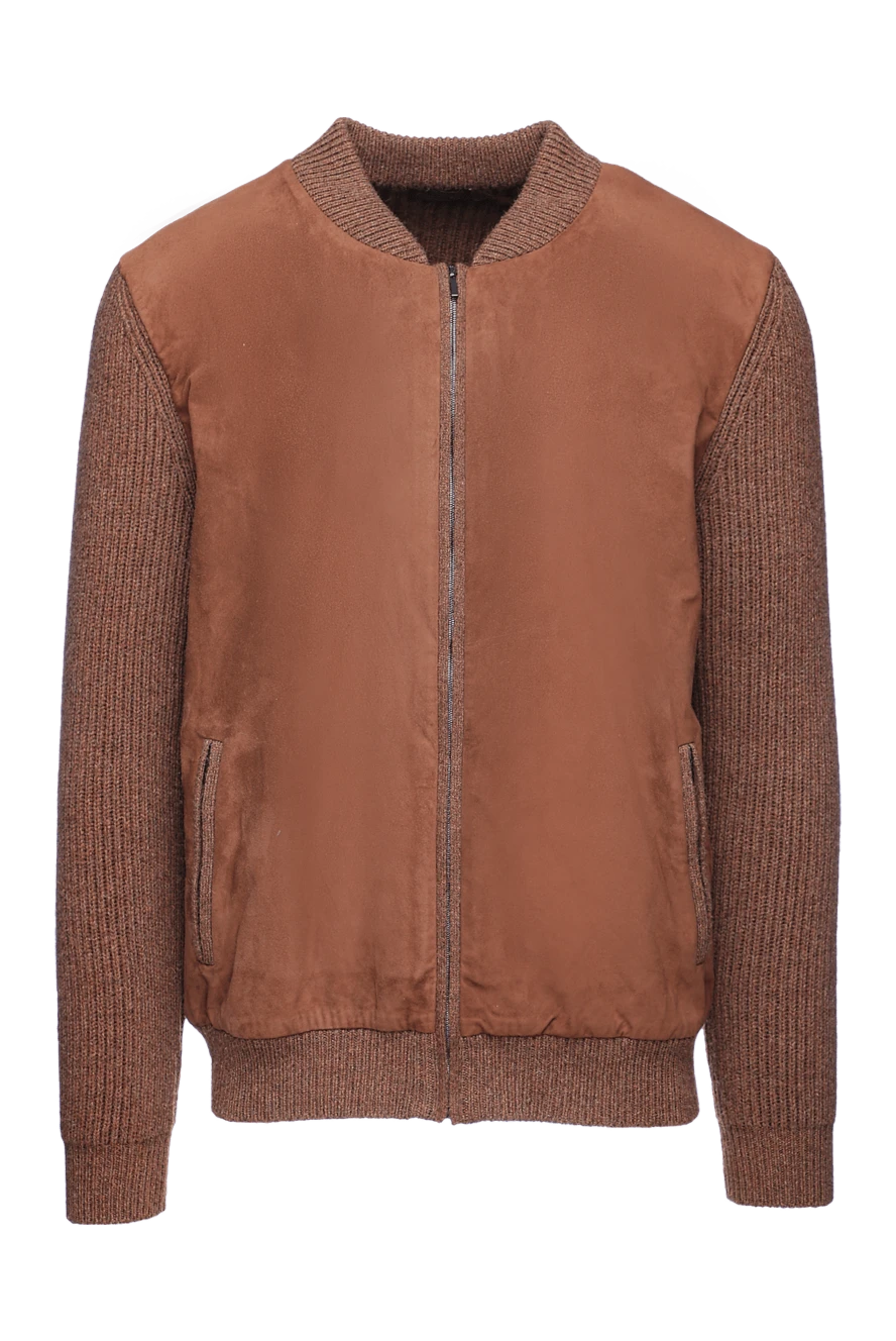 Cesare di Napoli man men's camel cardigan brown купить с ценами и фото 149452 - photo 1