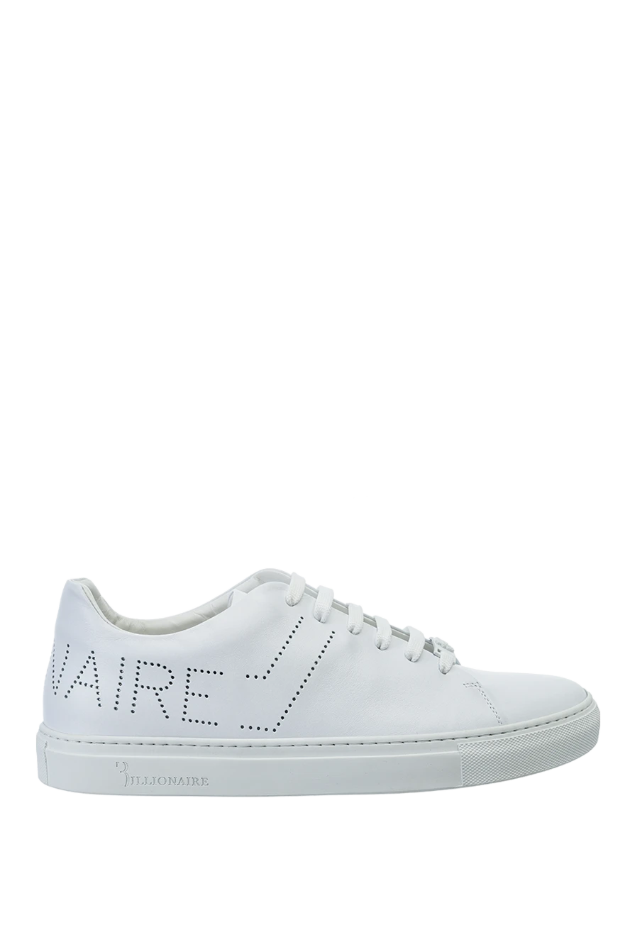 Billionaire man white leather sneakers for men купить с ценами и фото 149479 - photo 1