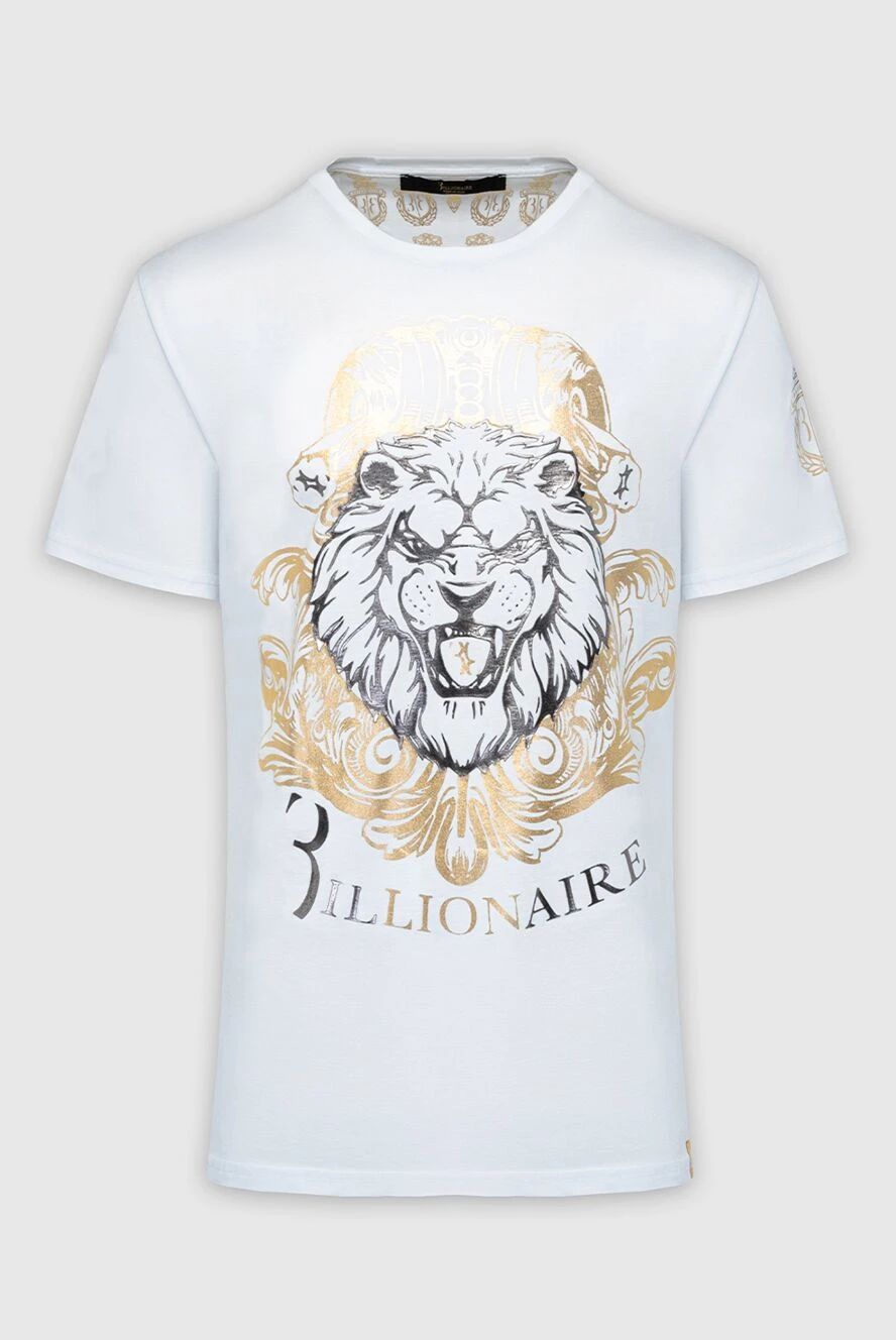 Billionaire man white cotton t-shirt for men купить с ценами и фото 149495 - photo 1