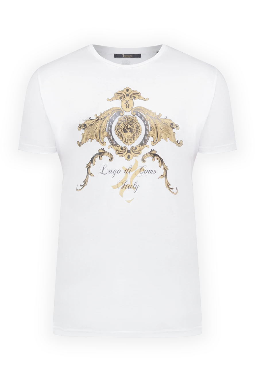 Billionaire man white cotton t-shirt for men купить с ценами и фото 149498 - photo 1