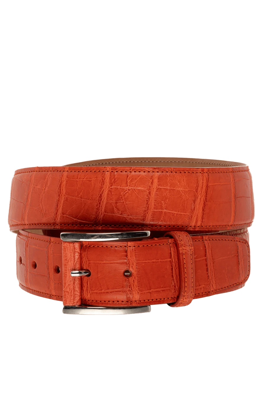 Tardini man orange crocodile leather belt for men купить с ценами и фото 149514 - photo 1