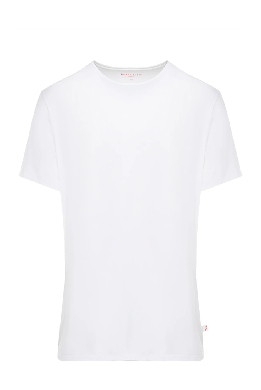 Derek Rose man t-shirt made of micromodal and elastane white for men купить с ценами и фото 149646 - photo 1