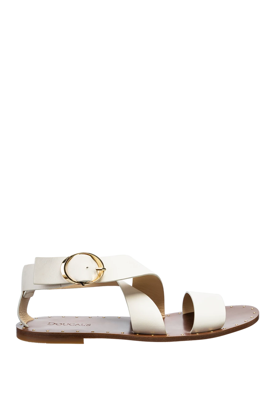 Doucal`s woman beige leather sandals for women купить с ценами и фото 149741 - photo 1