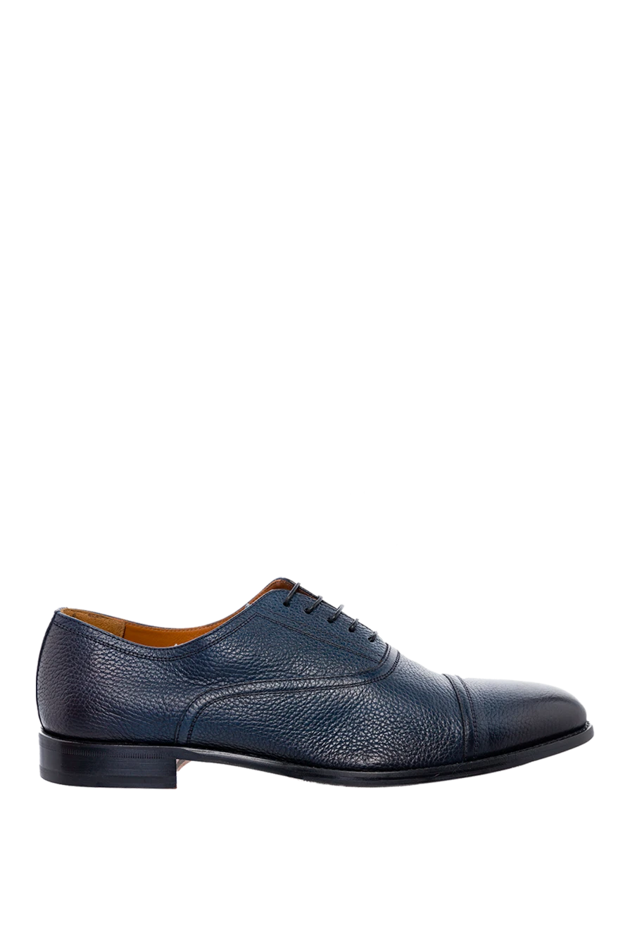 Doucal`s man blue leather men's shoes купить с ценами и фото 149742 - photo 1