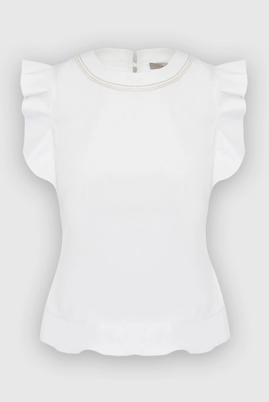 D.Exterior woman white women's cotton and polyester top купить с ценами и фото 149799 - photo 1