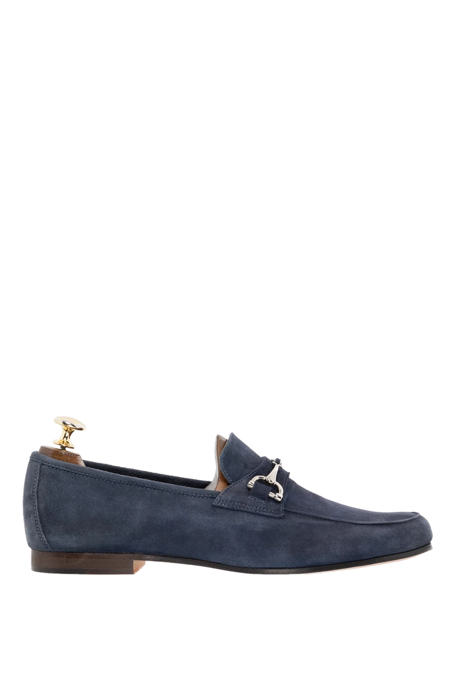Andrea Ventura blue suede bit loafers for men 149830 - photo 1