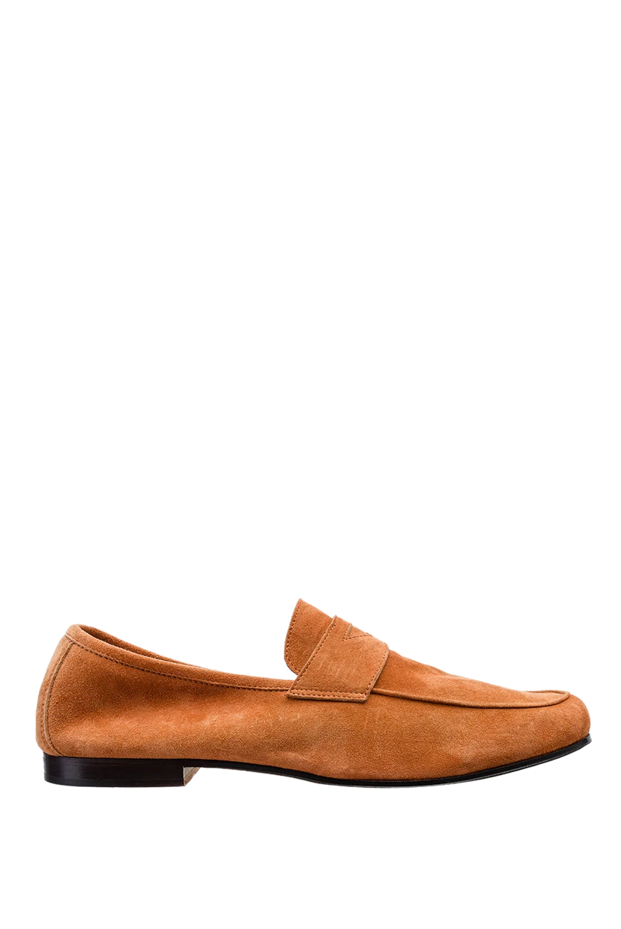 Andrea Ventura man orange suede loafers for men купить с ценами и фото 149847 - photo 1