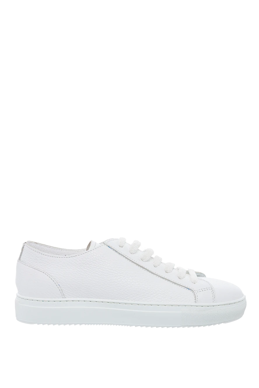 Doucal`s man white leather sneakers for men купить с ценами и фото 149907 - photo 1