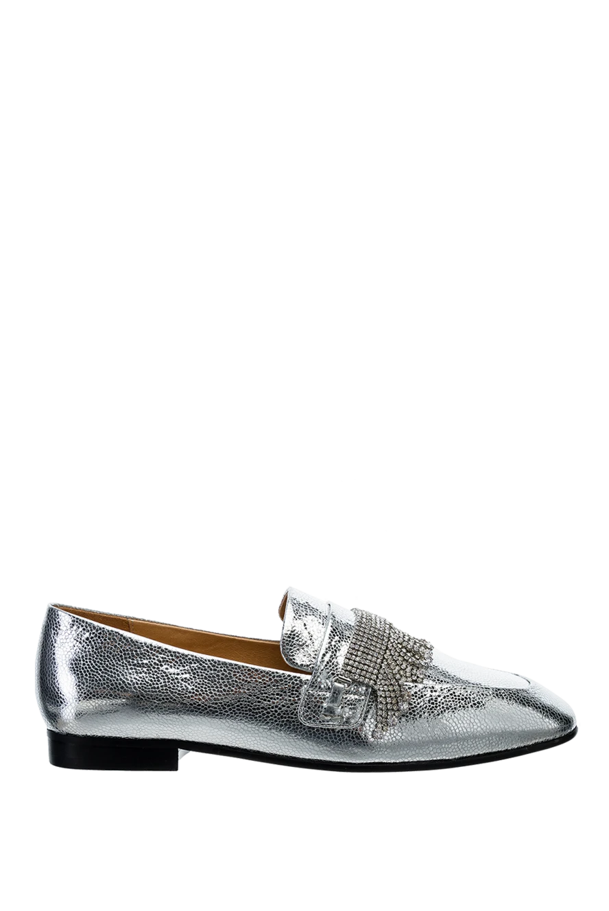 Max&Moi woman gray leather loafers for women купить с ценами и фото 149963 - photo 1