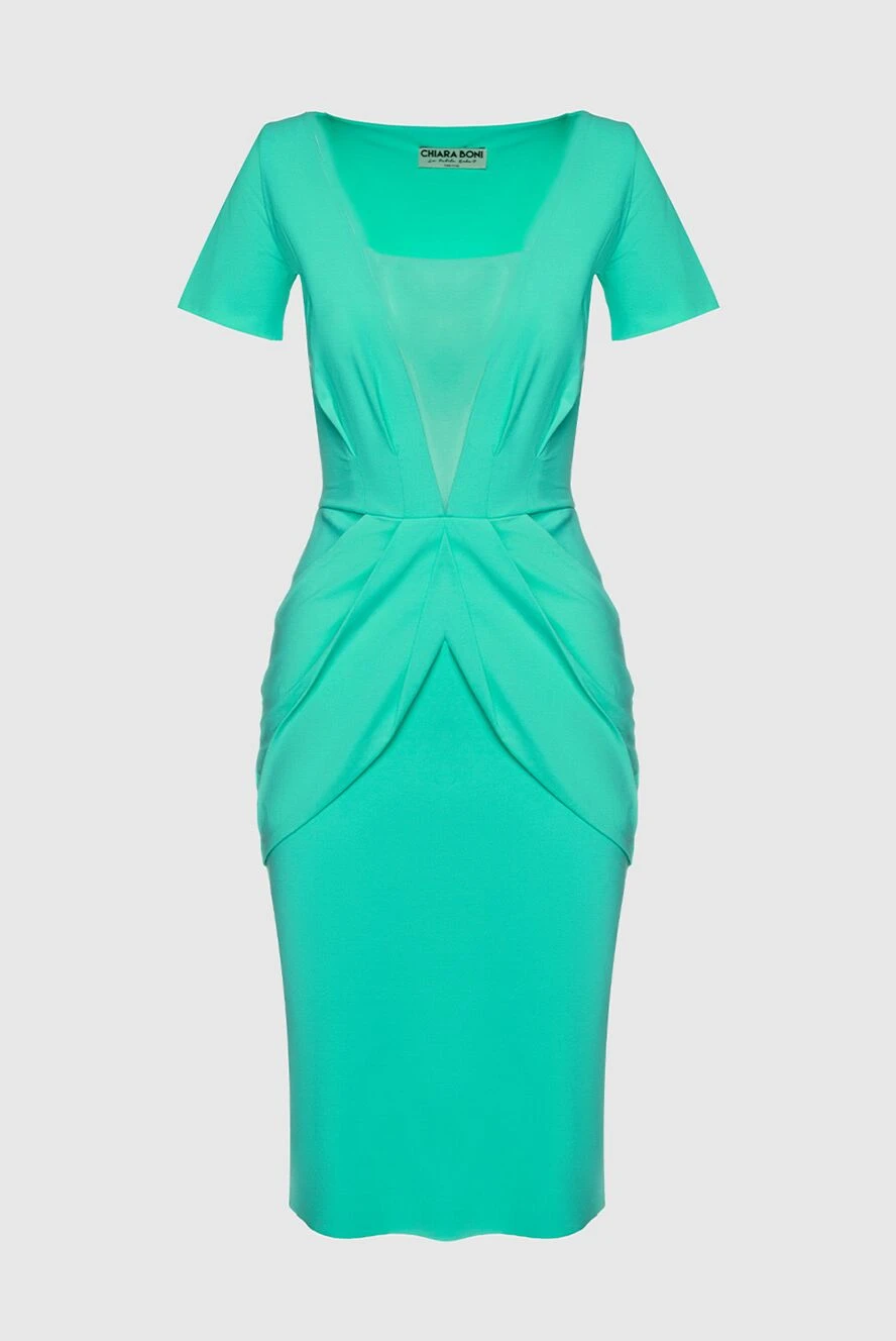 Chiara Boni woman green polyamide and elastane dress for women купить с ценами и фото 149971 - photo 1