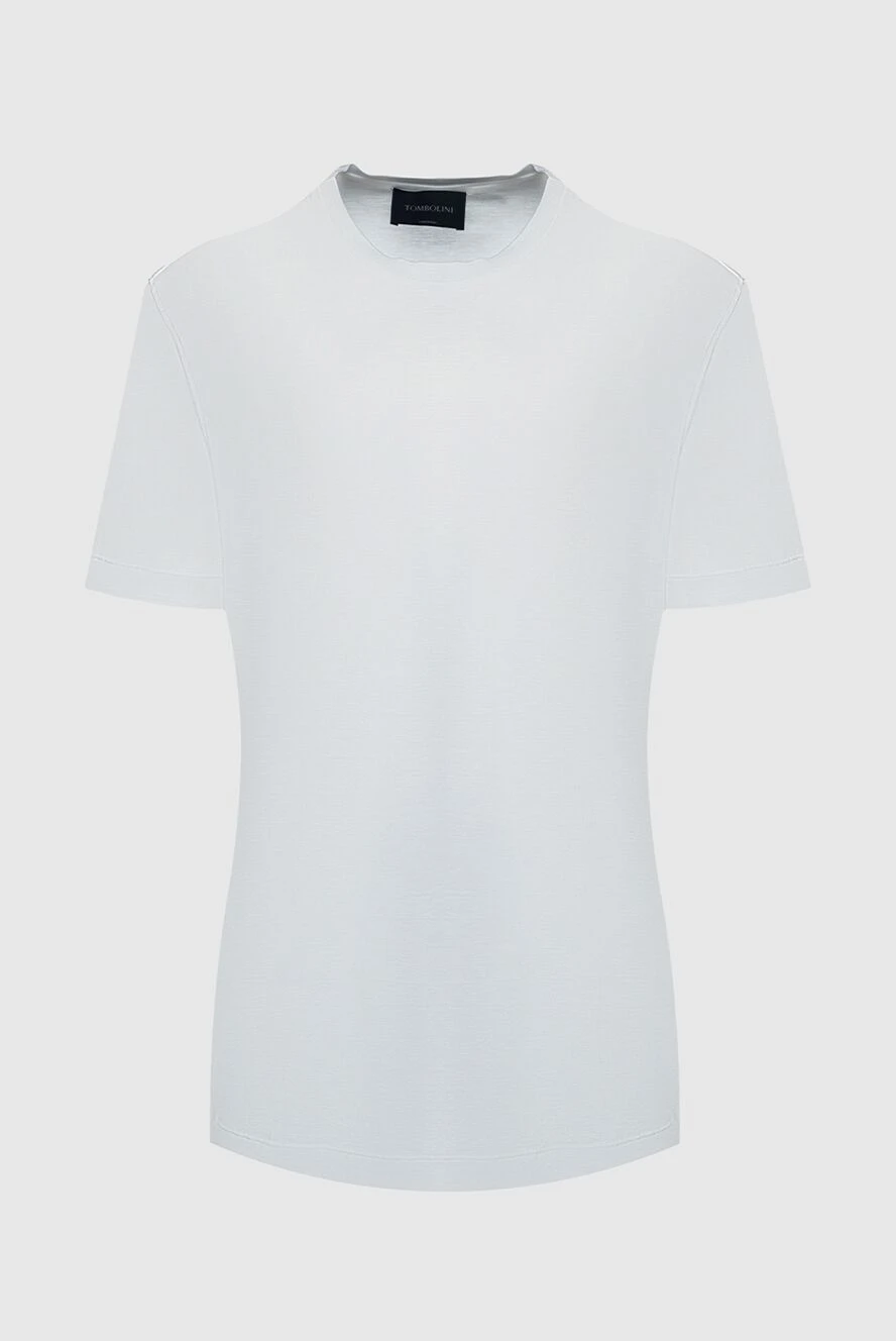 Tombolini man white cotton t-shirt for men купить с ценами и фото 149975 - photo 1