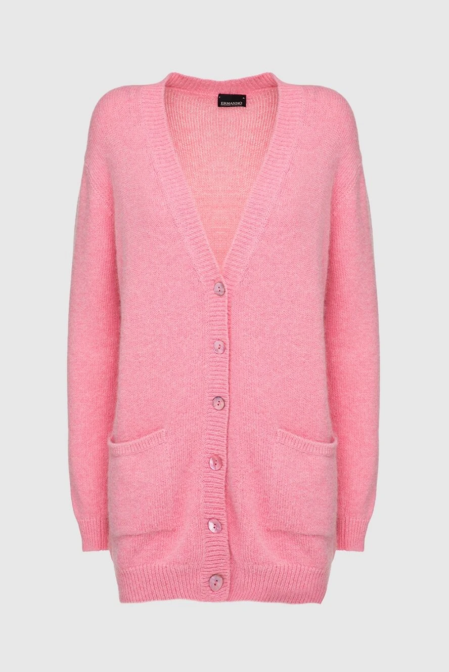 Ermanno Scervino woman pink wool and polyamide сardigan for women купить с ценами и фото 150107 - photo 1