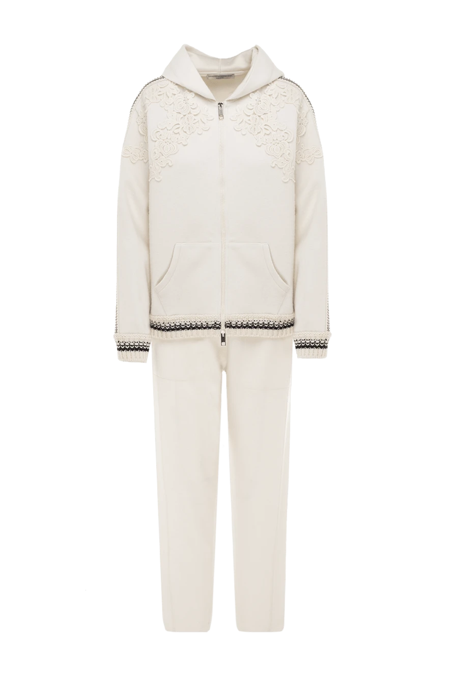 Ermanno Scervino woman women's beige wool walking suit купить с ценами и фото 150108 - photo 1