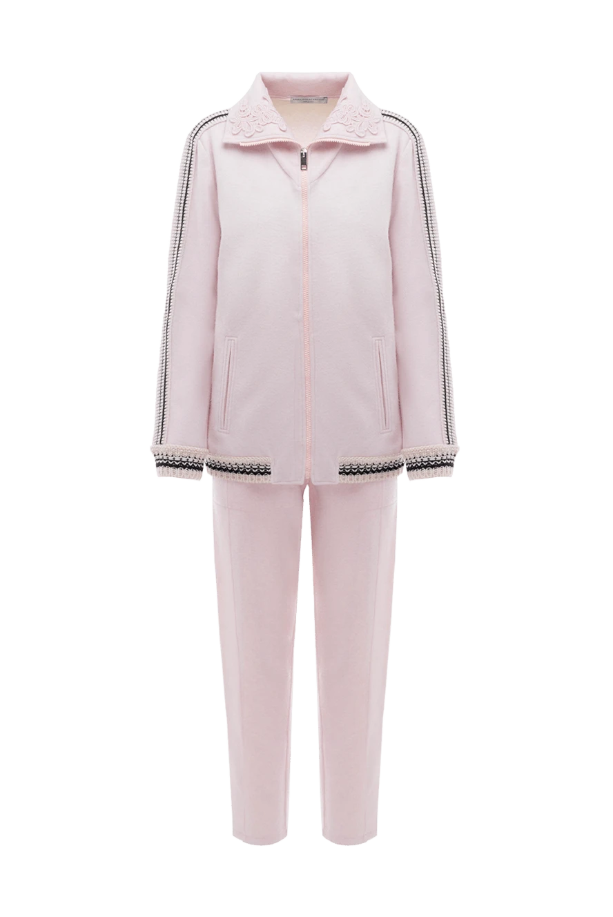 Ermanno Scervino woman women's pink wool walking suit купить с ценами и фото 150112 - photo 1