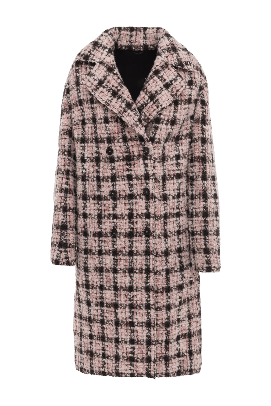 Ermanno Scervino woman women's pink wool and paliomide coat купить с ценами и фото 150142 - photo 1