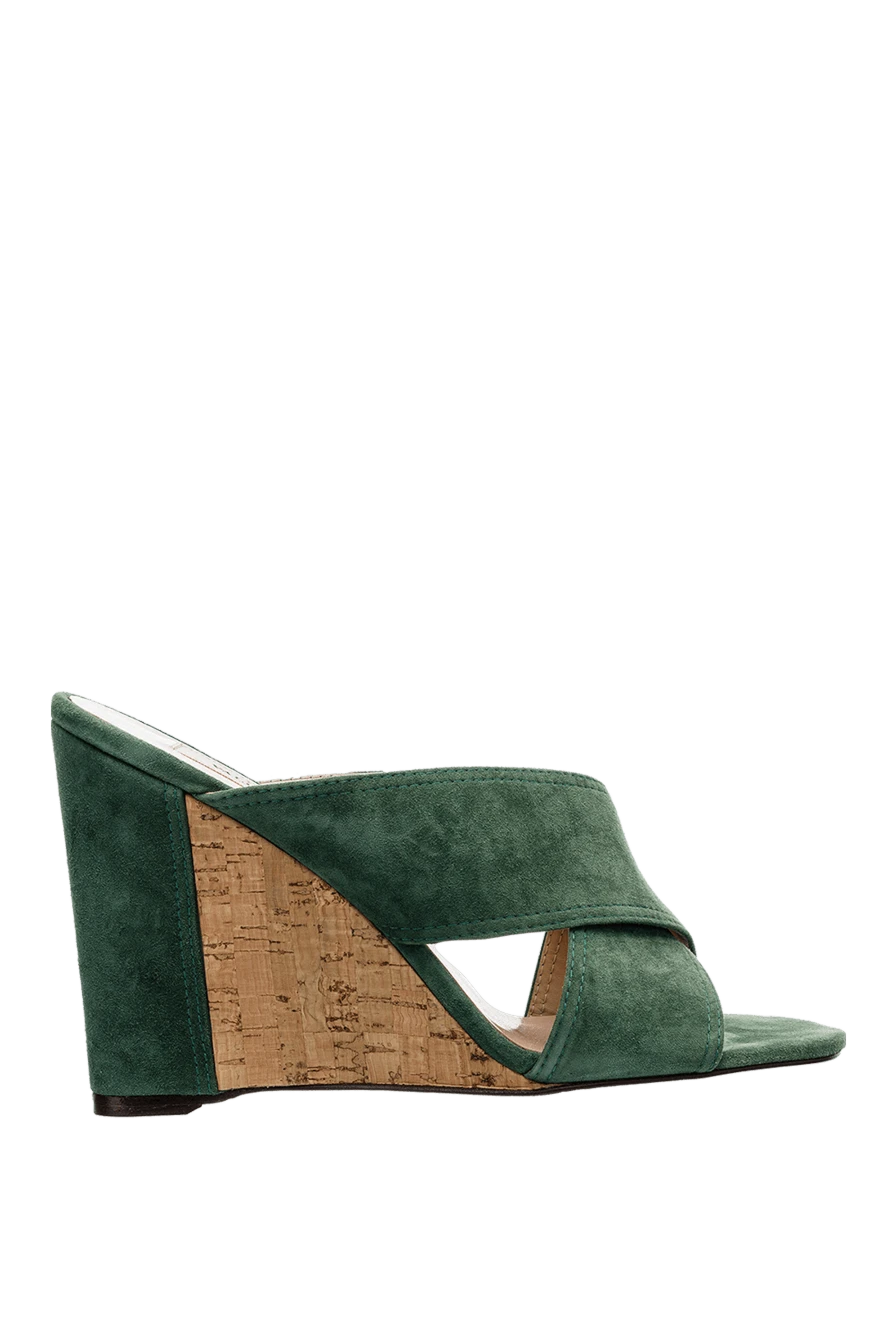 Valentino woman green suede mules for women купить с ценами и фото 150166 - photo 1