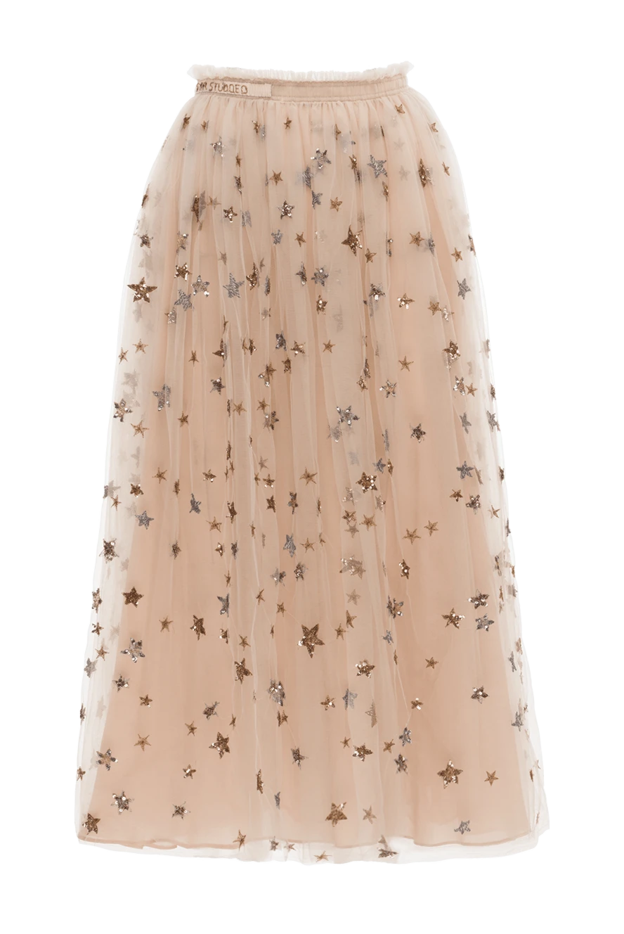 Valentino woman beige polyamide skirt for women купить с ценами и фото 150190 - photo 1