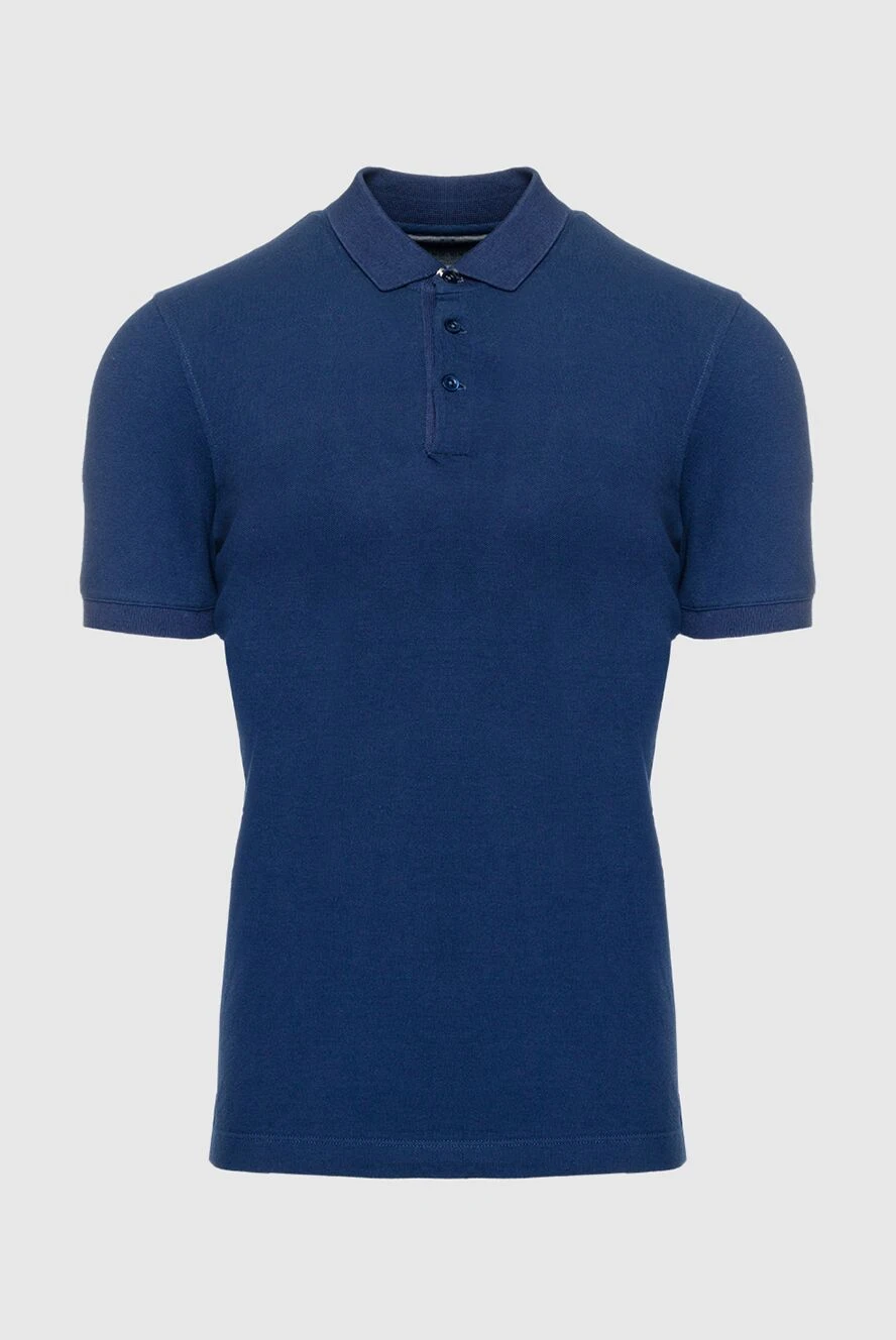 Brunello Cucinelli man cotton polo blue for men купить с ценами и фото 150354 - photo 1