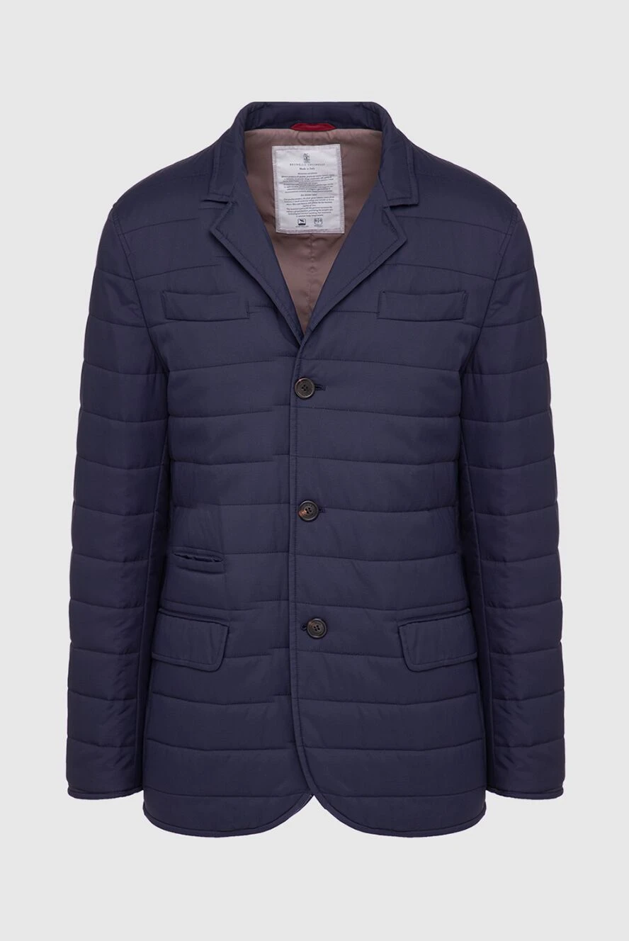 Brunello Cucinelli man nylon jacket blue for men купить с ценами и фото 150396 - photo 1