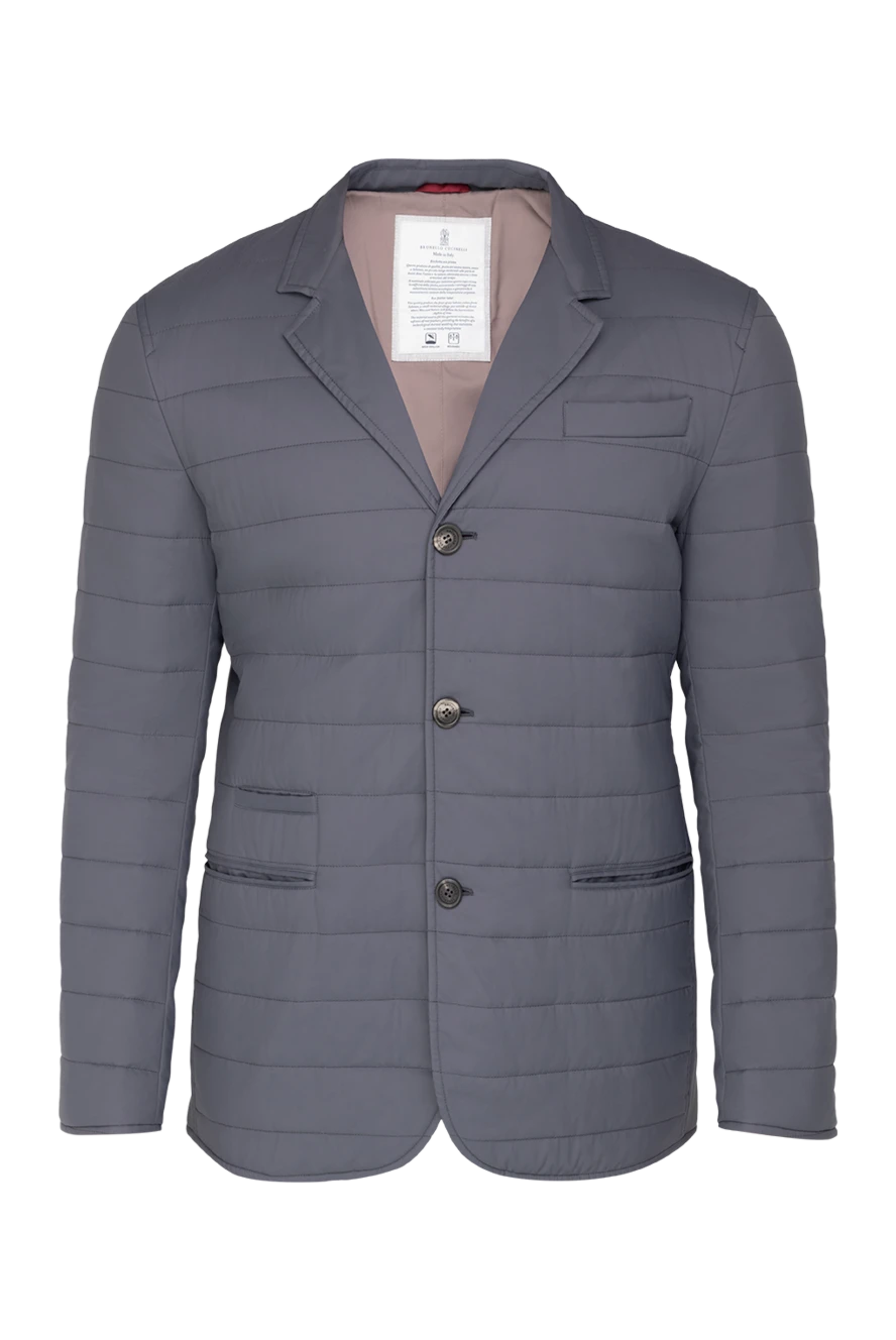 Brunello Cucinelli man nylon jacket gray for men купить с ценами и фото 150401 - photo 1