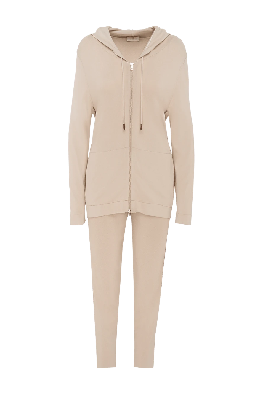 Panicale woman beige women's walking suit made of viscose and elastane купить с ценами и фото 150447 - photo 1