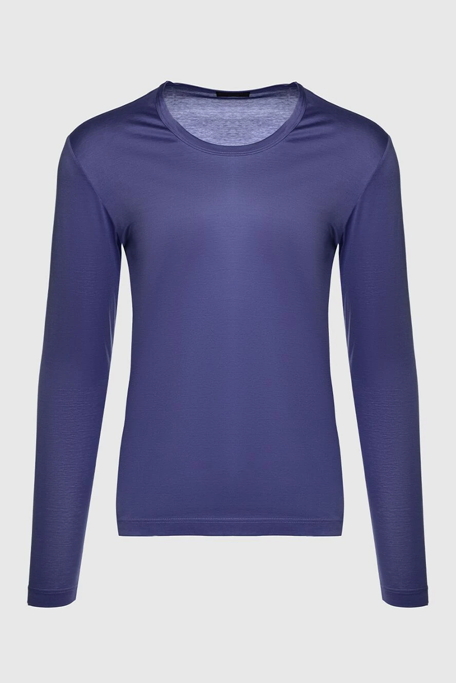 Corneliani man purple long sleeve cotton for men купить с ценами и фото 150461 - photo 1