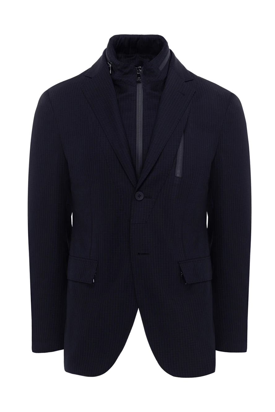 Corneliani man black wool jacket for men купить с ценами и фото 150468 - photo 1