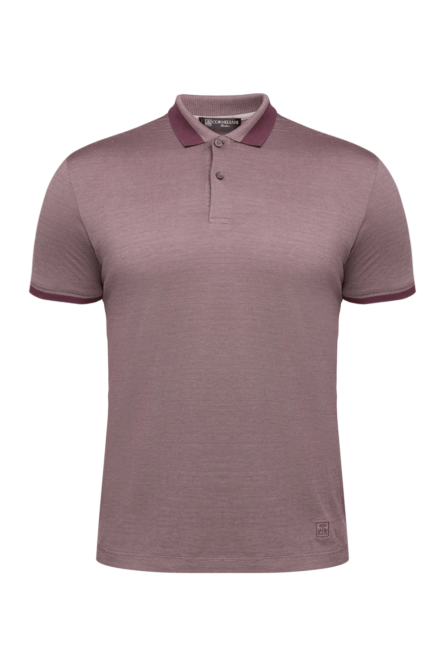 Corneliani man cotton polo beige for men купить с ценами и фото 150494 - photo 1