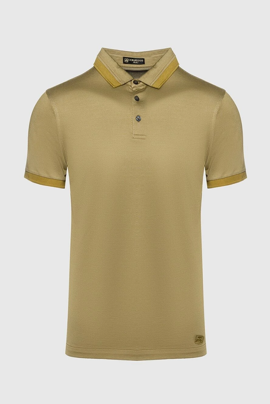 Corneliani man cotton polo brown for men купить с ценами и фото 150495 - photo 1