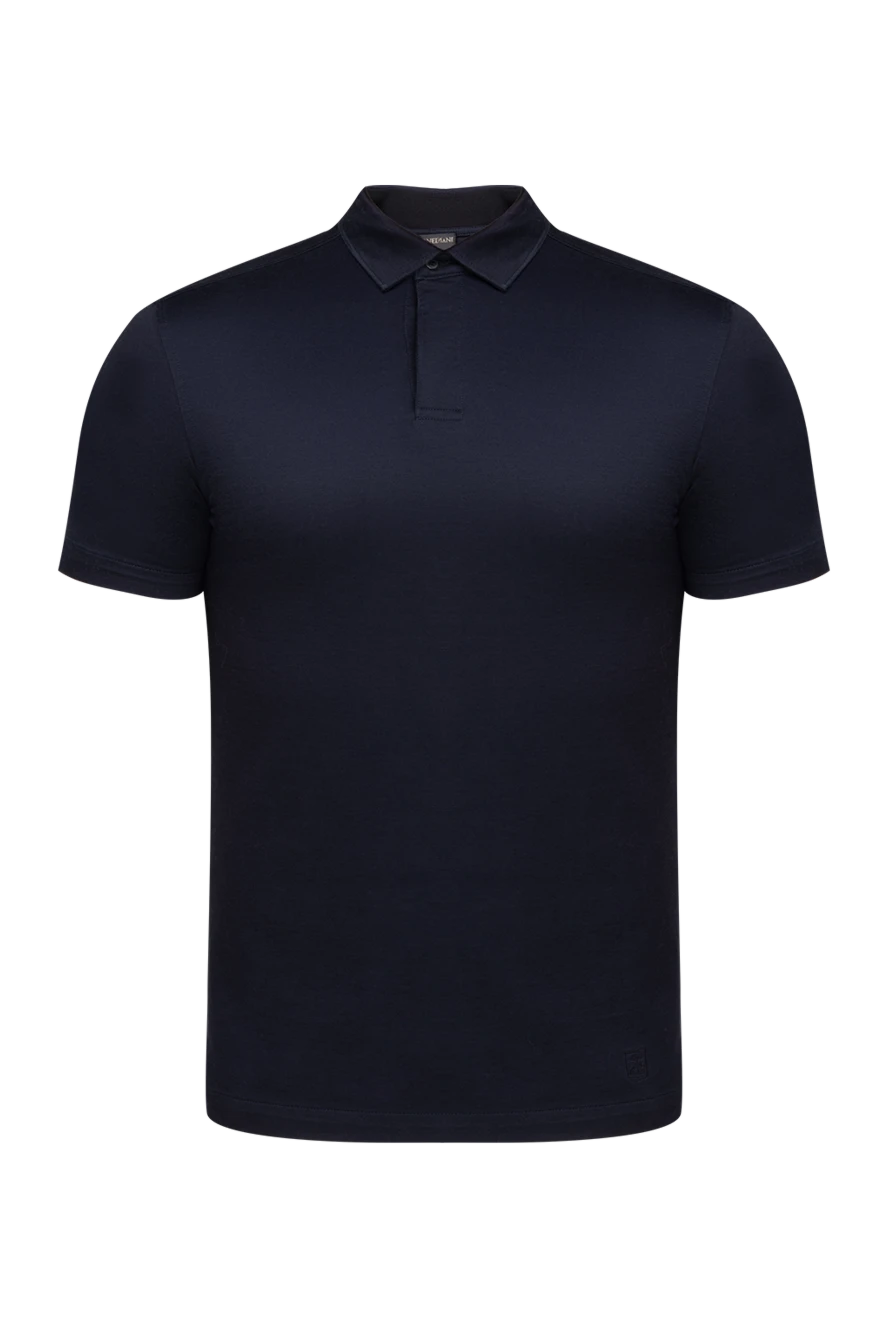 Corneliani man cotton polo black for men купить с ценами и фото 150504 - photo 1