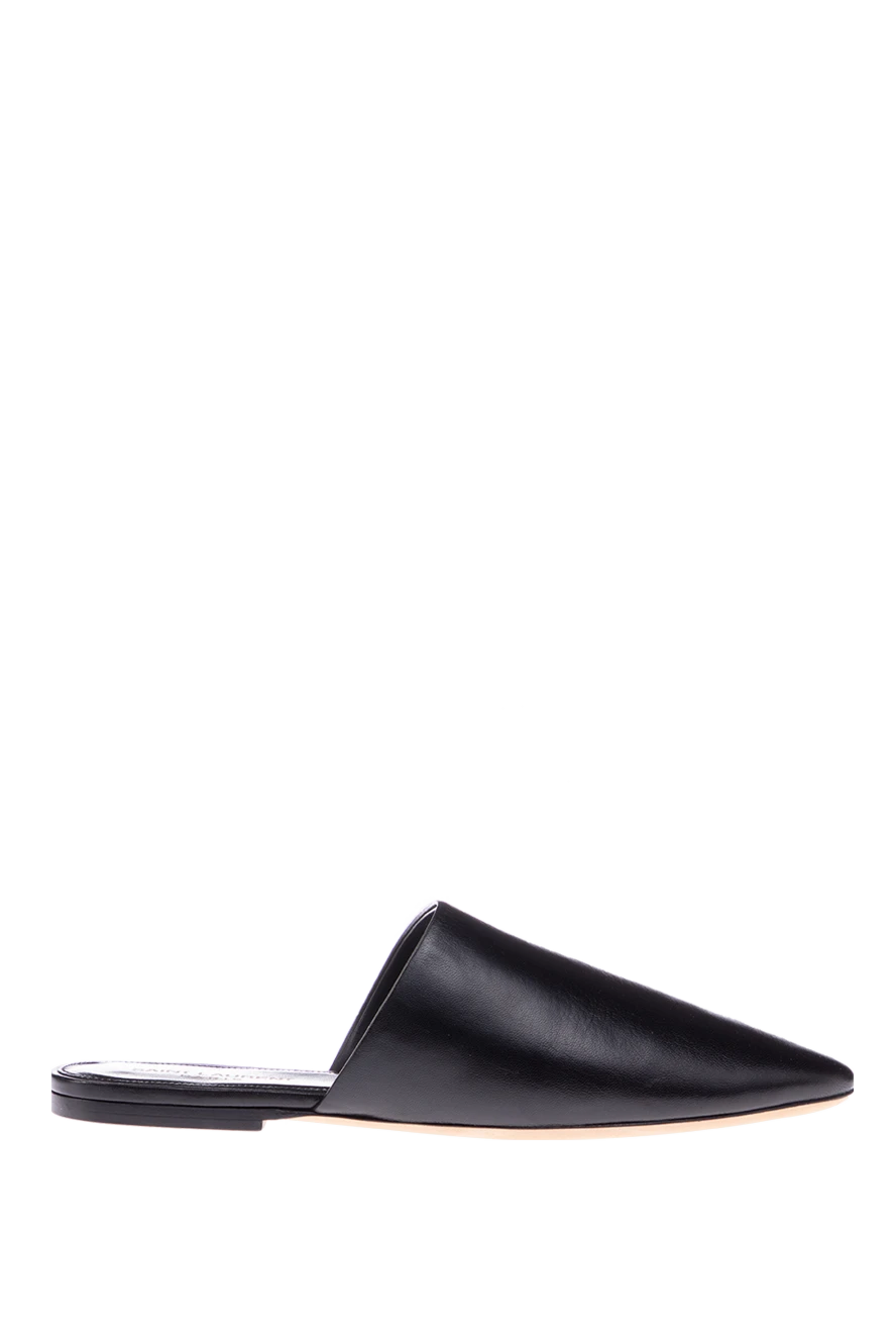 Saint Laurent woman black leather mules for women купить с ценами и фото 150526 - photo 1