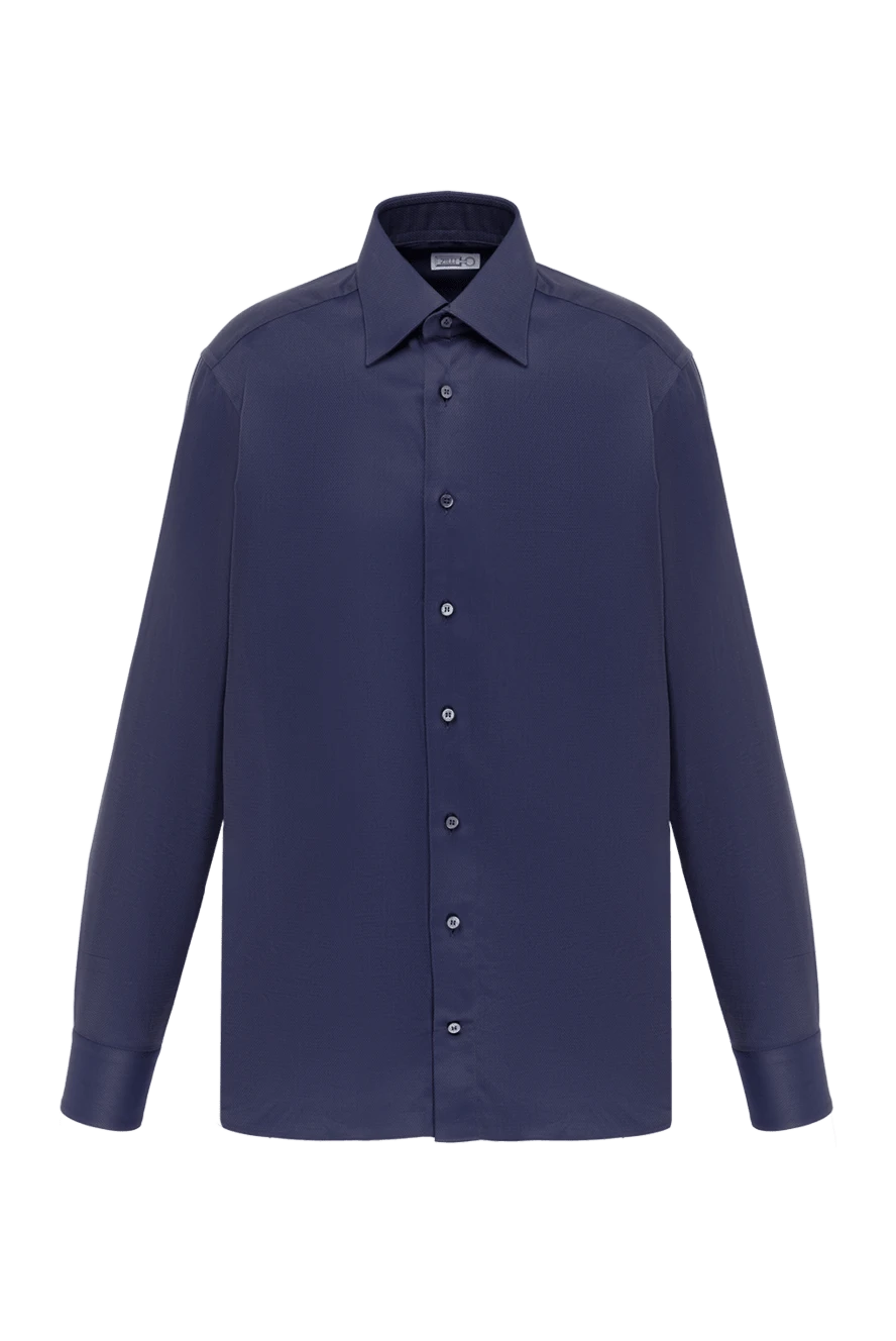 Zilli man violet cotton shirt for men купить с ценами и фото 150654 - photo 1