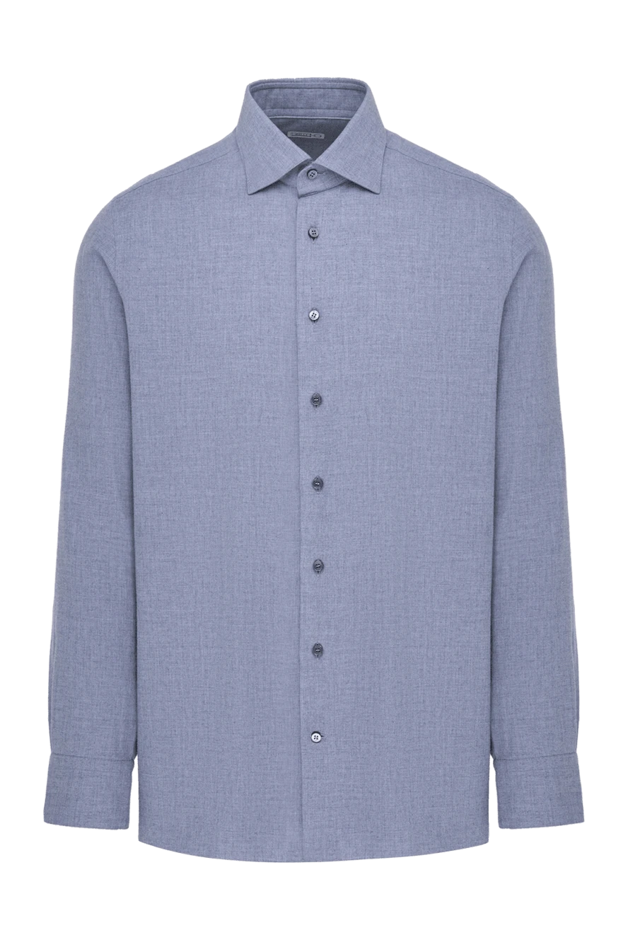 Zilli man men's gray cotton and cashmere shirt купить с ценами и фото 150655 - photo 1