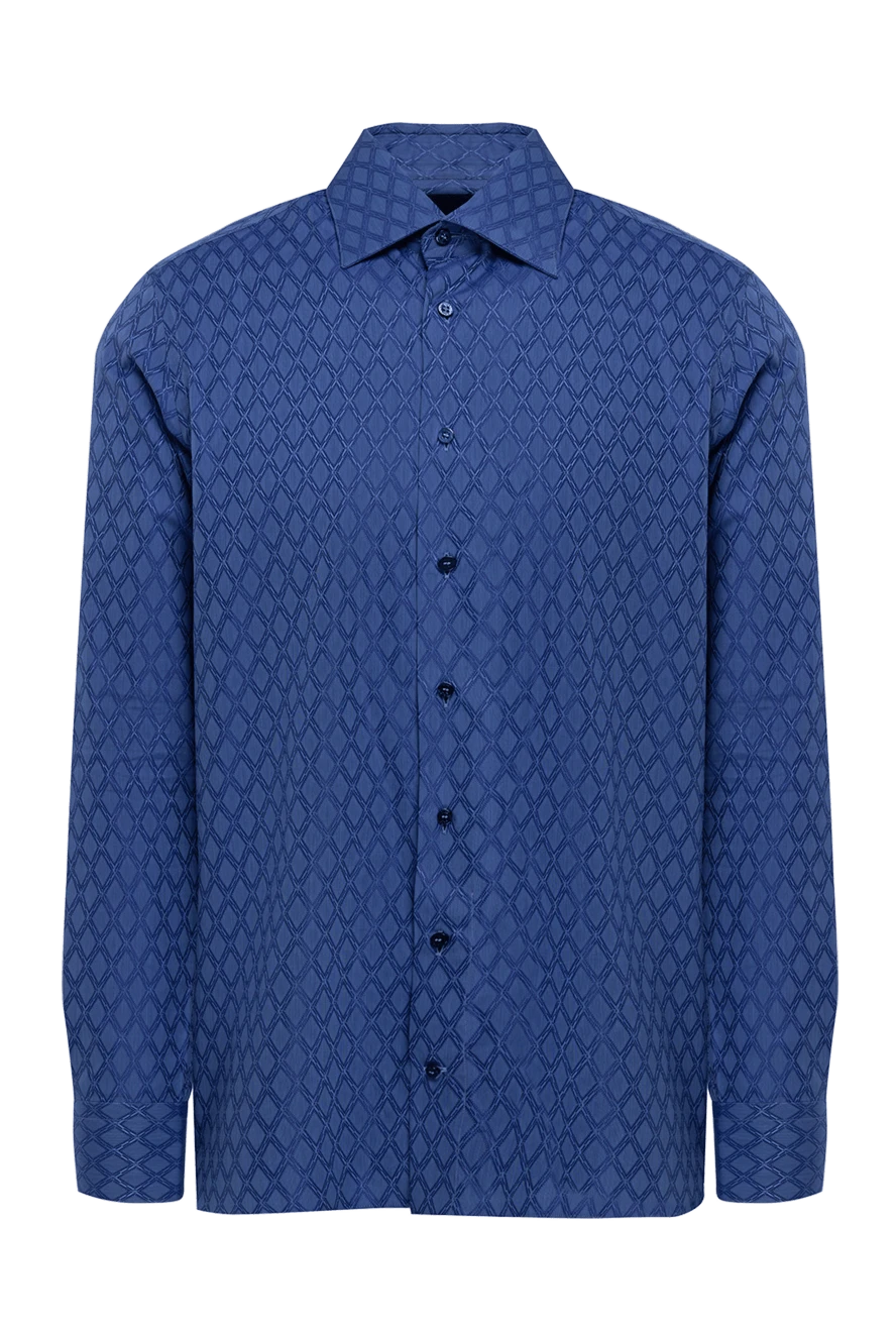 Zilli man violet cotton shirt for men купить с ценами и фото 150659 - photo 1