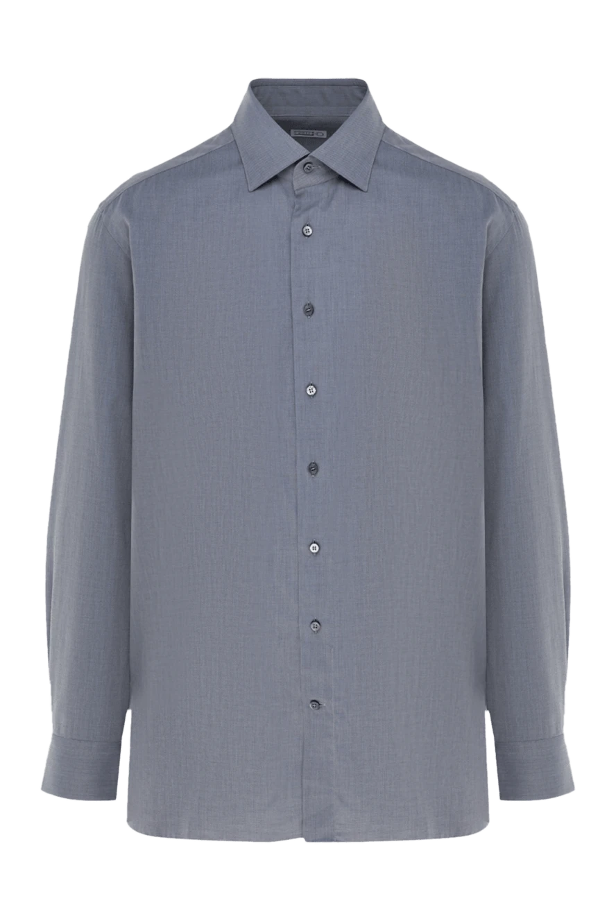 Zilli man gray cotton shirt for men купить с ценами и фото 150662 - photo 1