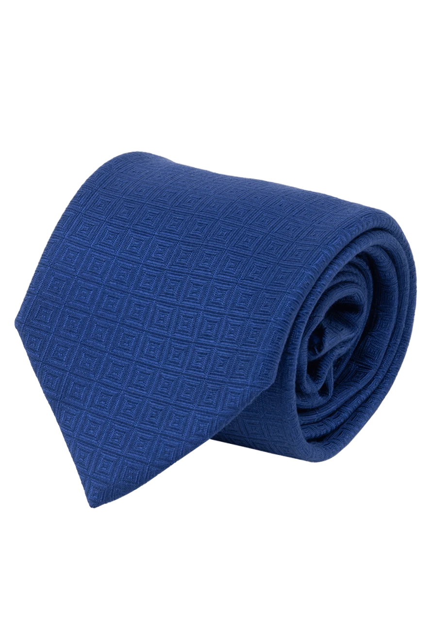 Italo Ferretti man blue silk tie for men купить с ценами и фото 150706 - photo 1