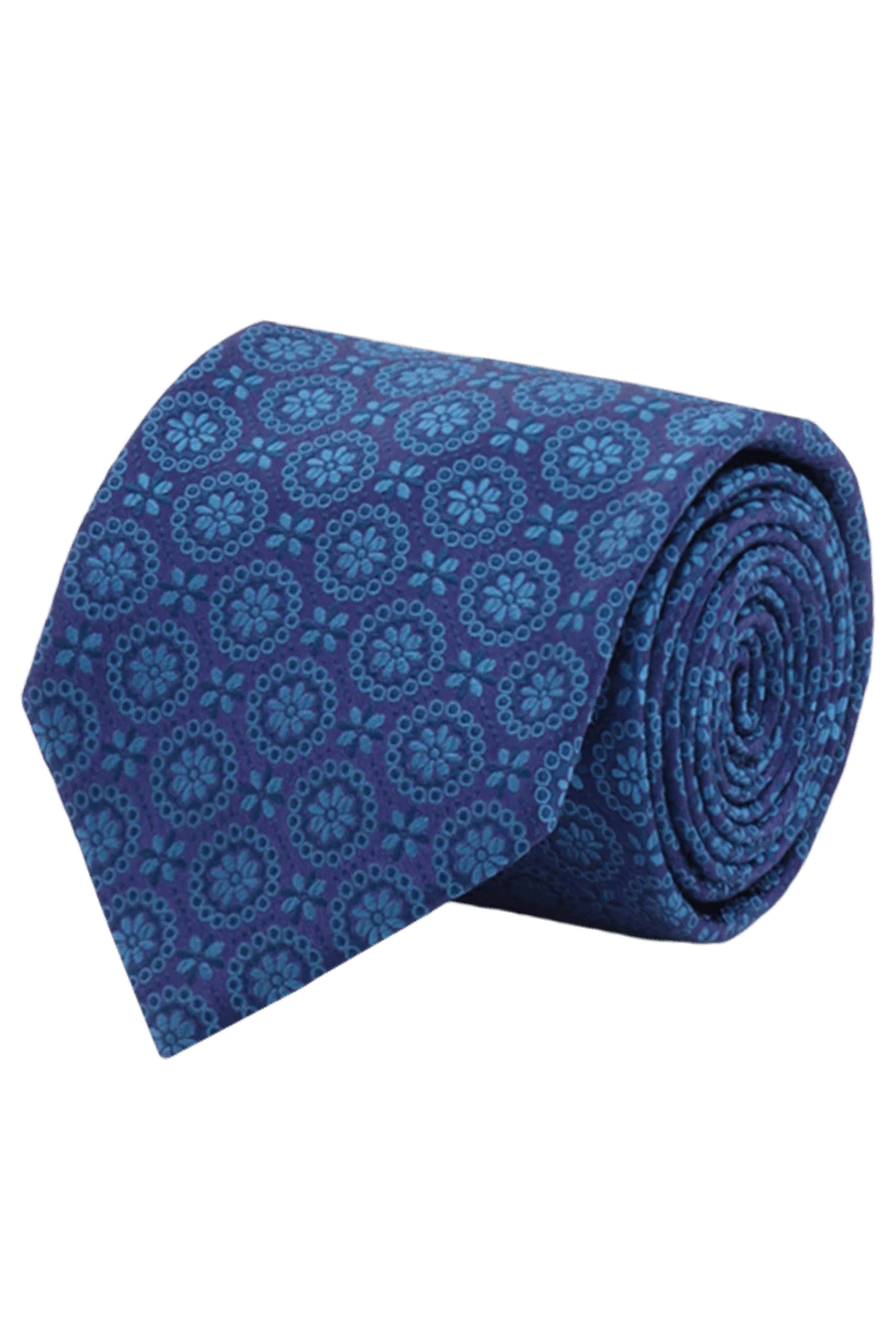 Italo Ferretti man blue silk tie for men купить с ценами и фото 150708 - photo 1