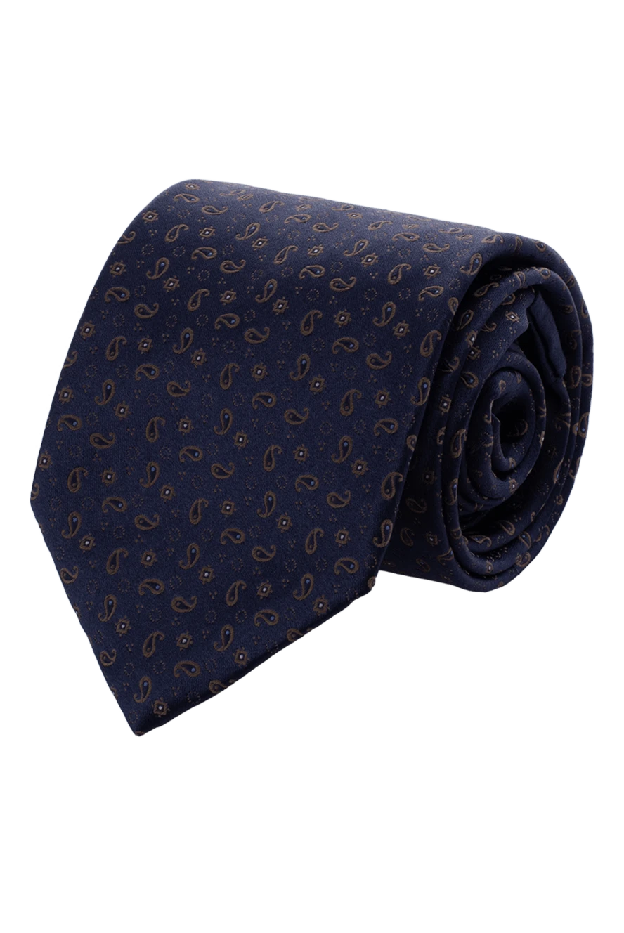 Italo Ferretti man blue silk tie for men купить с ценами и фото 150710 - photo 1