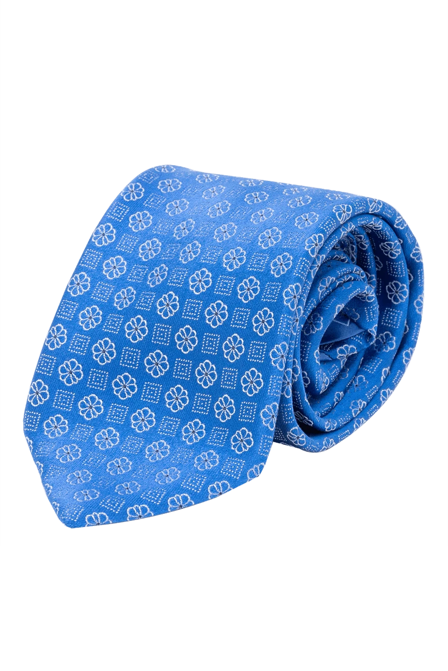 Italo Ferretti man blue silk tie for men купить с ценами и фото 150712 - photo 1