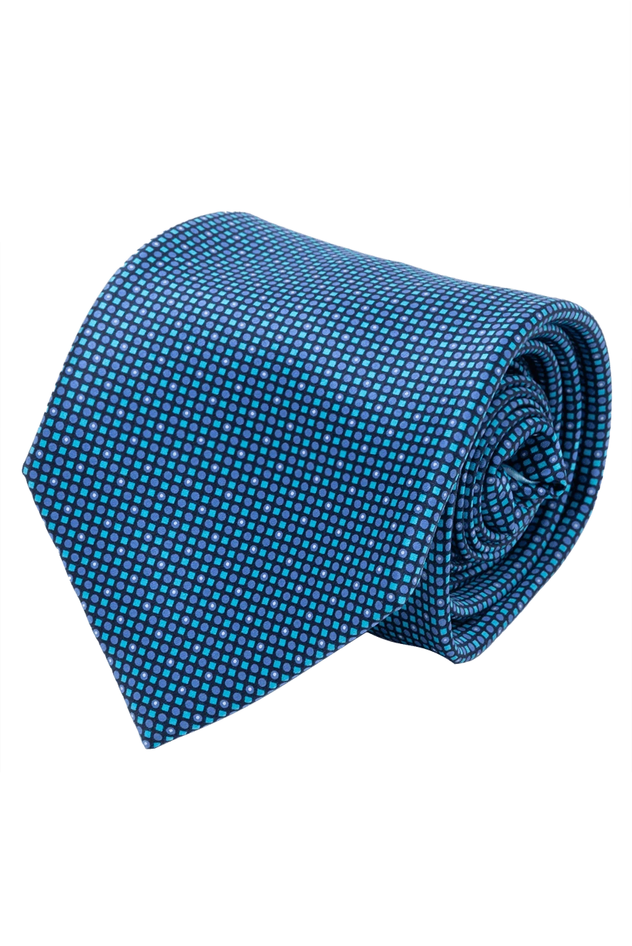 Italo Ferretti man blue silk tie for men купить с ценами и фото 150716 - photo 1