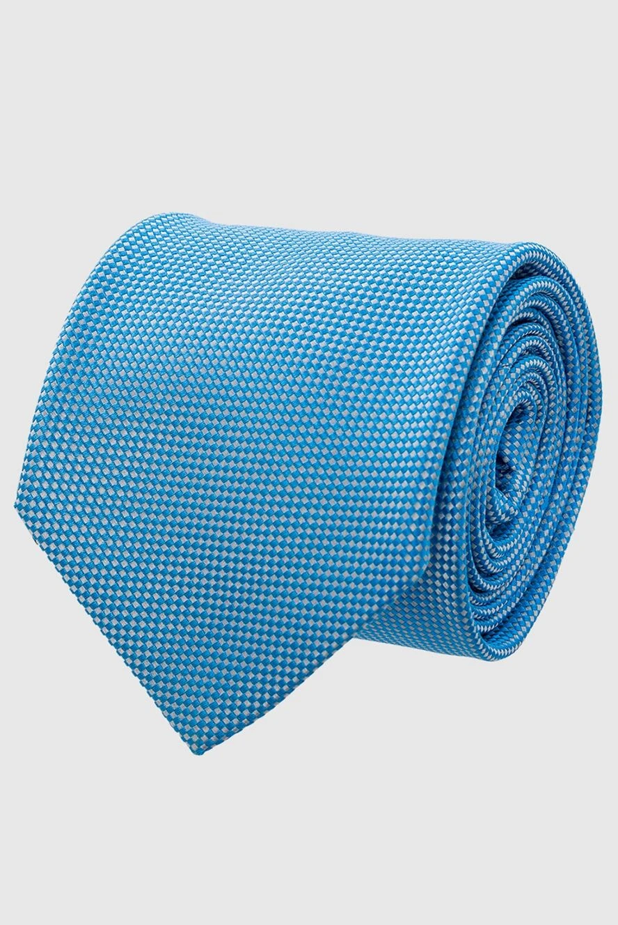 Italo Ferretti man blue silk tie for men купить с ценами и фото 150717 - photo 1