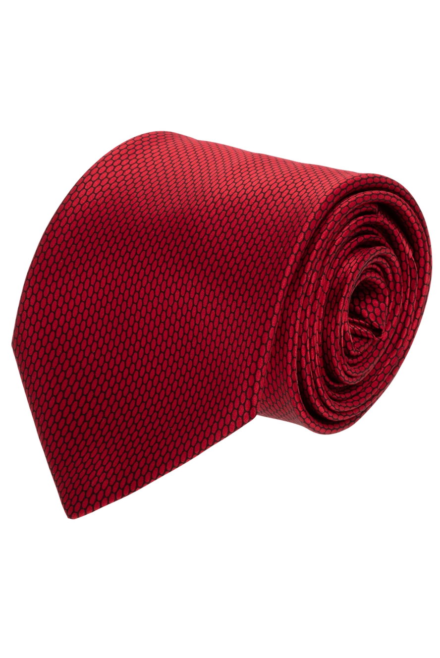 Italo Ferretti man red silk tie for men купить с ценами и фото 150718 - photo 1