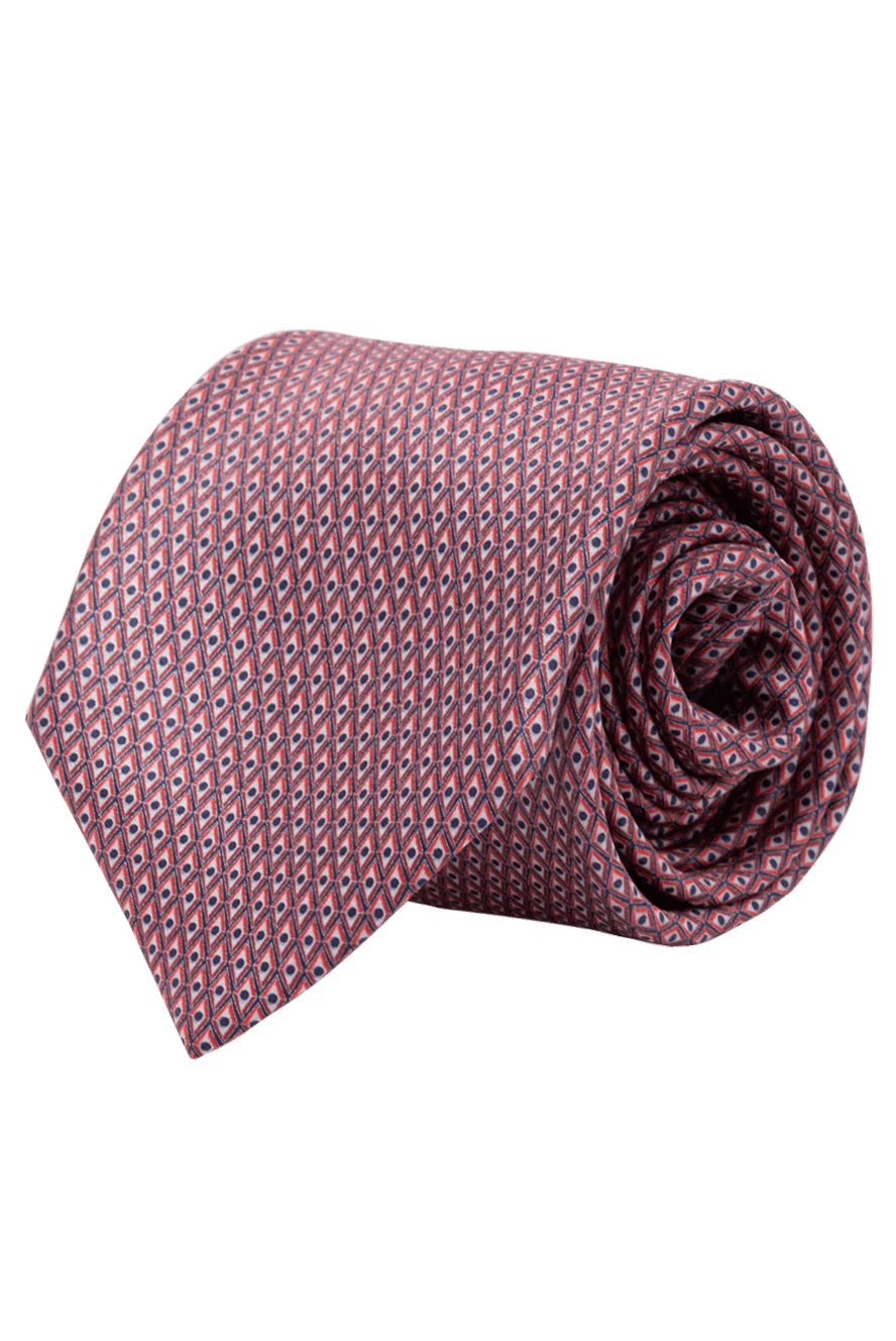 Italo Ferretti man silk tie burgundy for men купить с ценами и фото 150724 - photo 1