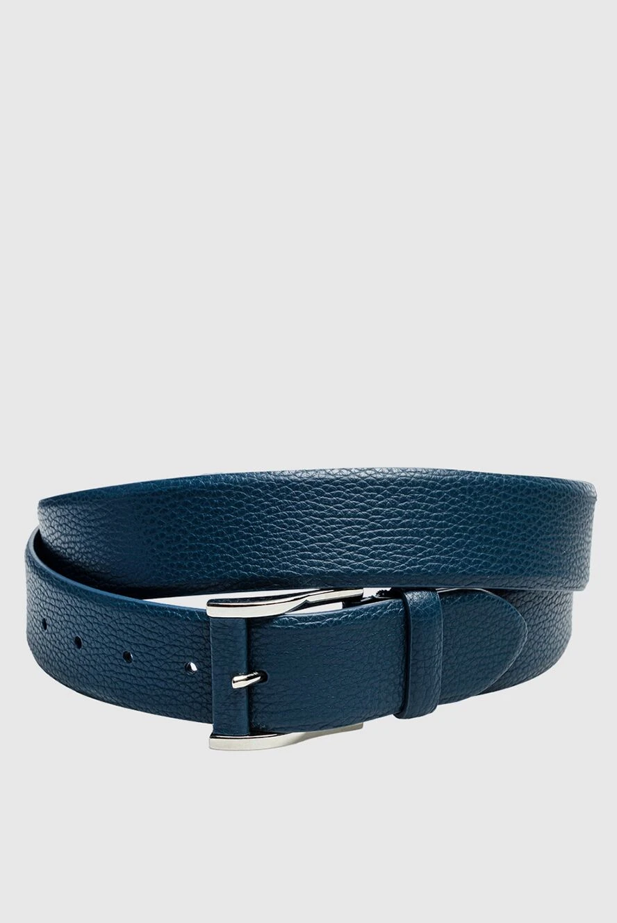 Cesare di Napoli man genuine leather belt blue for men купить с ценами и фото 150736 - photo 1