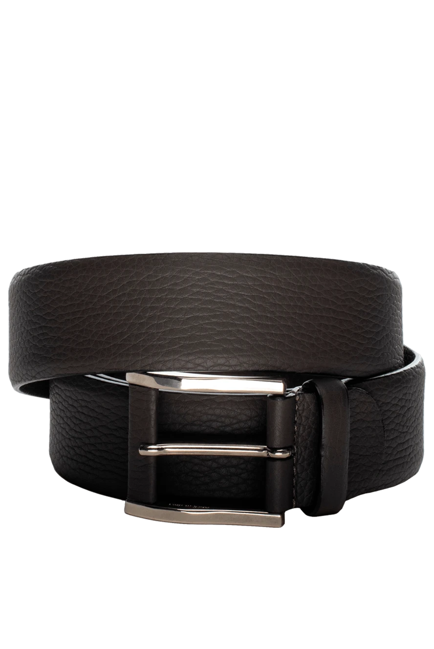 Cesare di Napoli man brown leather belt for men купить с ценами и фото 150750 - photo 1