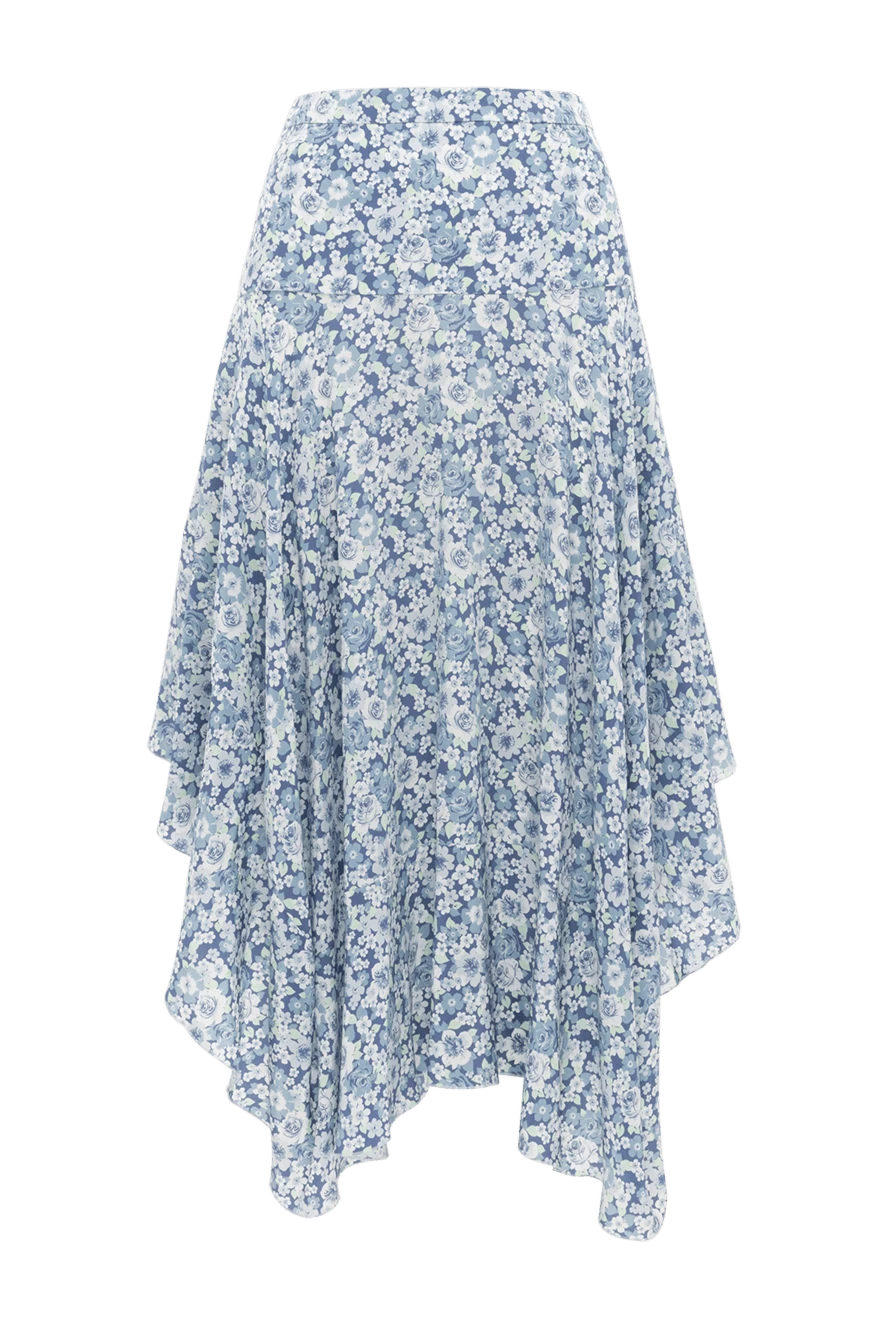 Stella McCartney woman blue silk skirt for women купить с ценами и фото 150804 - photo 1