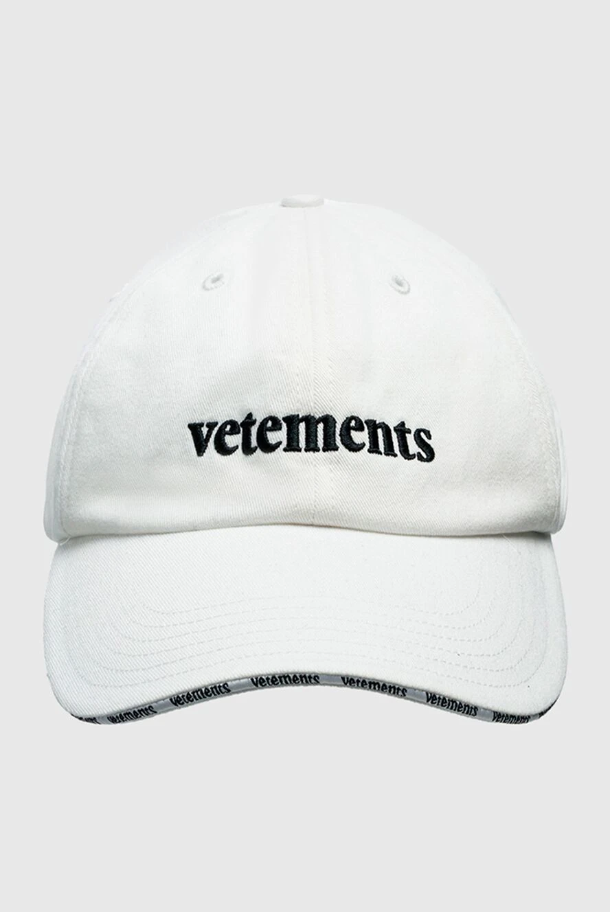 Vetements woman white cotton cap for women купить с ценами и фото 150840 - photo 1