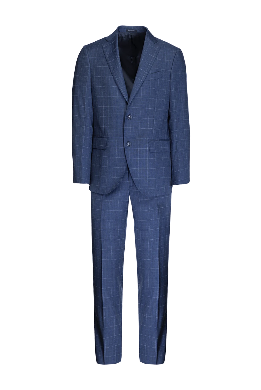 Sartoria Latorre man men's suit made of wool, blue купить с ценами и фото 150881 - photo 1