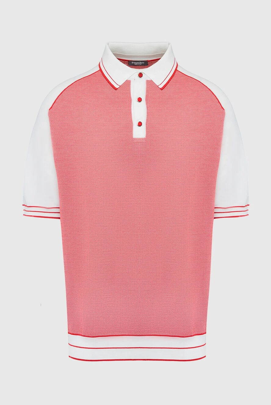 Stefano Ricci cotton and silk polo pink for men 150897 - photo 1