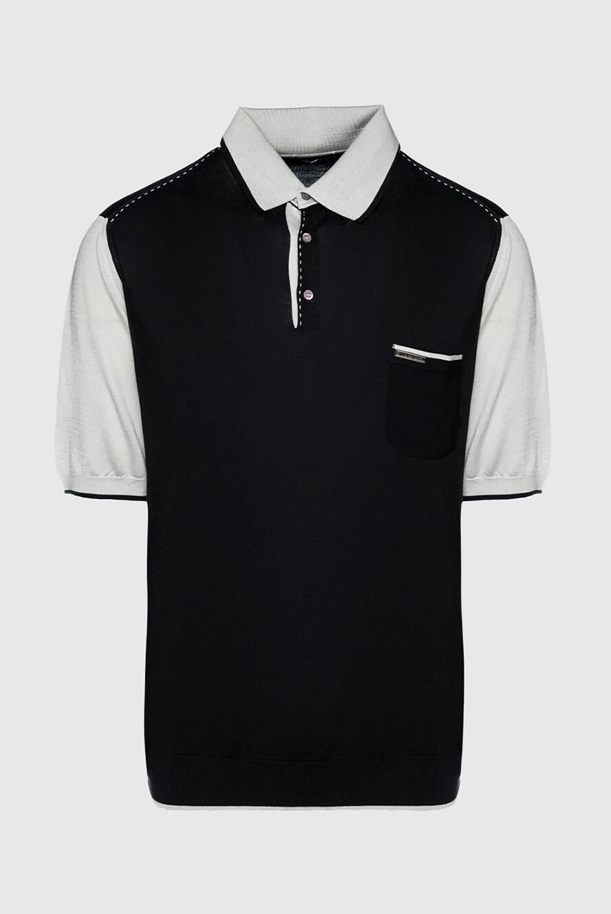 Stefano Ricci шелковое поло с акцентной отделкой воротника и декоративной строчкой по плечу
150911 - фото 1